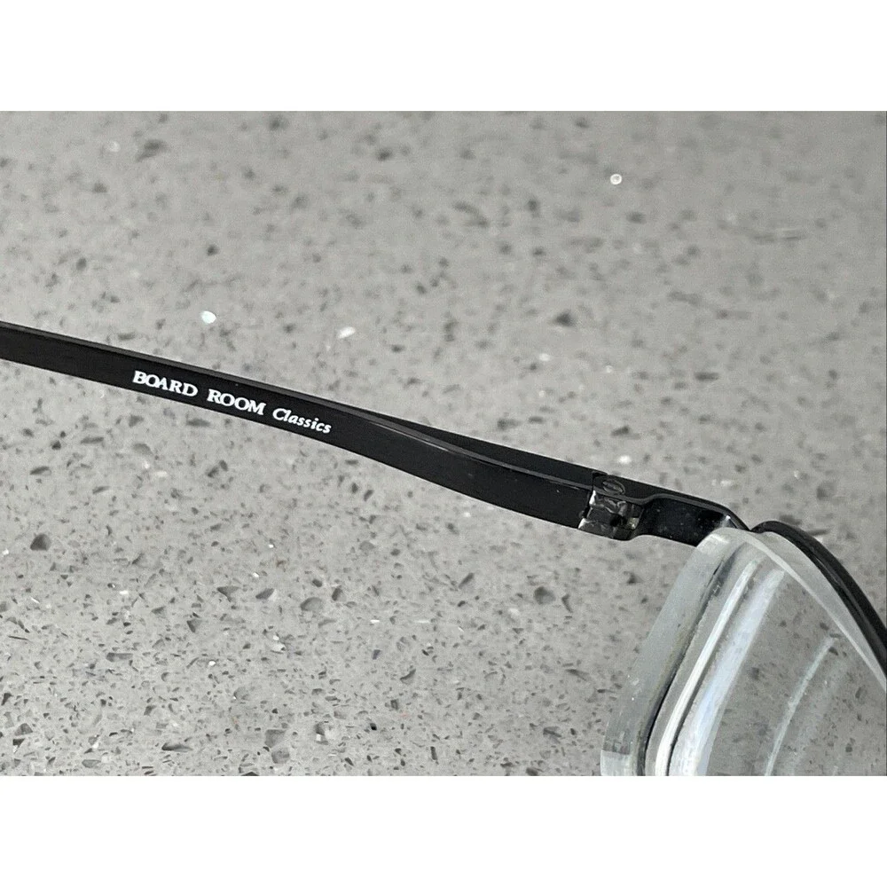 BOARD ROOM CLASSICS BC900 GM RECTANGLE gunmetal FULL RIM EYEGLASSES 55-16-145